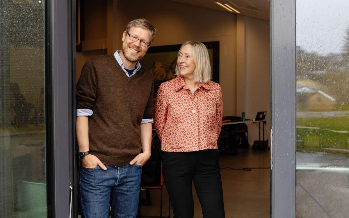 Kai Bischof, professor of Marine Botany at the University of Bremen, Germany, and scientific coordinator of the project and NRI’s Research Professor Grete Hovelsrud at the FACE-IT annual meeting in Bodø.