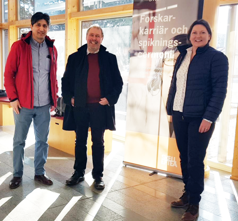 Arman Kouch (project leader), Bjarne Lindeløv and Megan Palmer-Abbs (NRI). Photo: Jarle Løvland